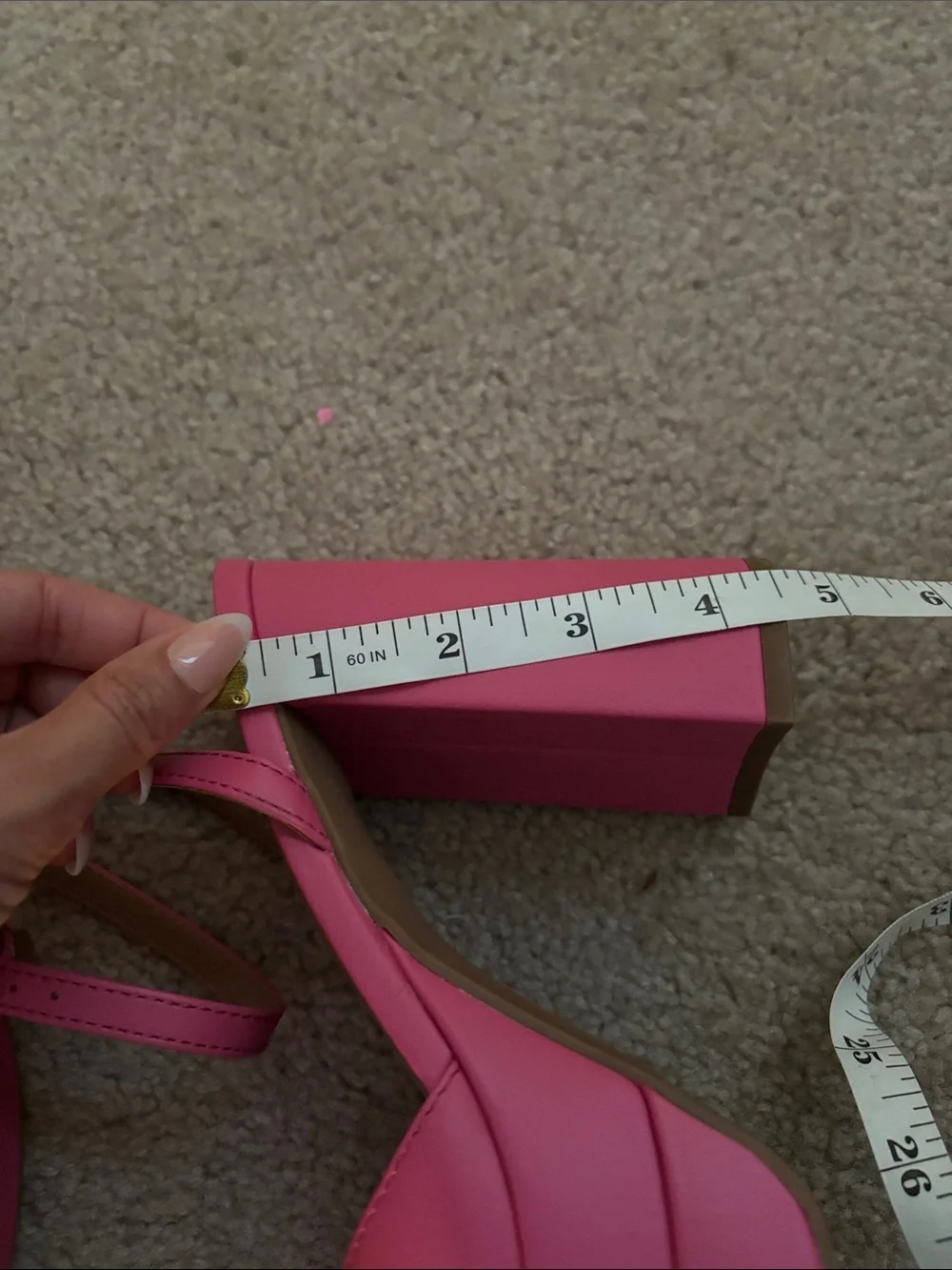 Wild Fable Platform Block Heel Sandals in Pink size 6